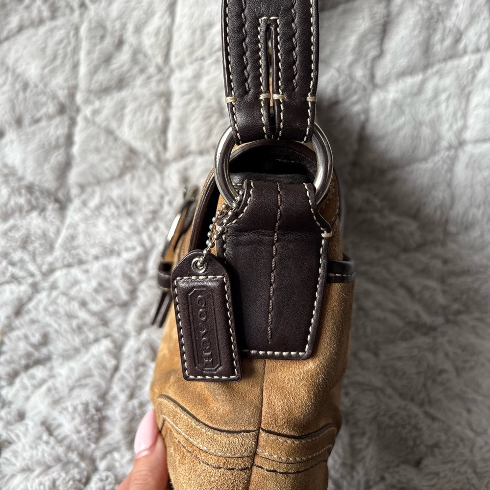 RARE Y2K Suede Coach Soho Tan, Brown, 2007 - Picture 12 of 16